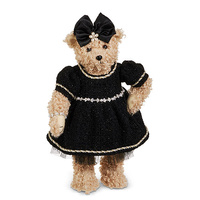 *NEW* RAZ Bows & Baubles - 40.6cm/16" Black Ms. Bear In Bows And Tweed