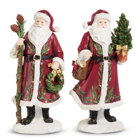 *NEW* RAZ Yuletide Traditions - 30.50cm/12" Holly Holiday Santa (2AT)