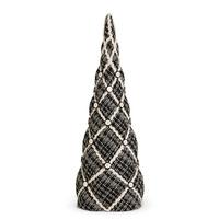 *NEW* RAZ Bows & Baubles - 57.1cm/22.5" Black Tweed Cone Tree