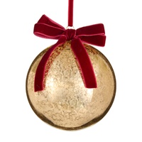 *NEW* RAZ Winterfolk - 13cm/5" Gold Mercury Ball HO