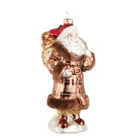 *NEW* RAZ Yuletide Traditions - 19cm/7.5" Plaid Santa HO