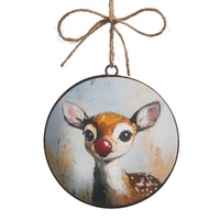 *NEW* RAZ Yuletide Traditions - 12.7cm/5" Red Nosed Wonder Disc HO