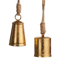 *NEW* RAZ Winterfolk - 9.5cm/3.75" Gold Bell HO (2AT)