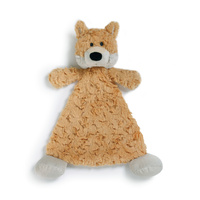 DEMDACO Baby - 33x28cm Fitzgerald Fox Rattle Blankie