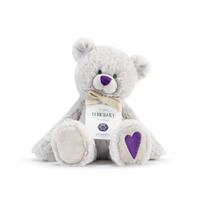 DEMDACO Baby - 21.6cm/8.5" February Birthstone Bear