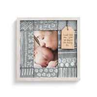 DEMDACO Baby - 24cm/9.5" Little One Wood Tag Frame