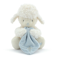 DEMDACO Baby - 20cm/8" Blue Jesus Loves Me Mechanical Lamb