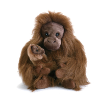 DEMDACO Baby - 33cm/13" Orangutan Mum & Baby