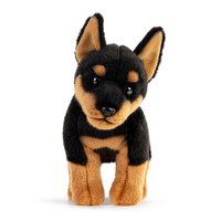 DEMDACO Baby - 19cm/7.5" Small Doberman Pincher