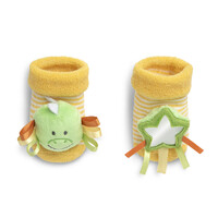 DEMDACO Baby - 10cm/4" Dinosaur Rattle Socks
