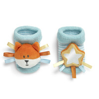 DEMDACO Baby - 10cm/4" Fox Rattle Socks