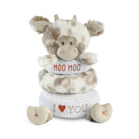 DEMDACO Baby - 23cm/9" Stackable Plush Cow