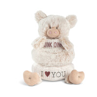 DEMDACO Baby - 23cm/9" Stackable Plush Pig