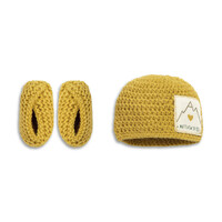 DEMDACO Baby - 11.4cm/4.5" Faith Hat & Booties Set (S/2)
