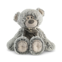DEMDACO Baby -  28cm/11" Grey Pocket Prayer Bear