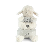 DEMDACO Baby - 23cm/9" Jesus Loves Me Lamb Stackable Plush