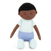 DEMDACO Baby - 35.5cm/14" Boy Doll (Dark Skin)
