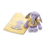 DEMDACO Baby - 15cm/6" Plush Elephant & T-shirt (S/2)