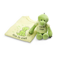 DEMDACO Baby - 15cm/6" Plush Dinosaur & T-shirt (S/2)