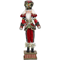 Mark Roberts  - 61cm/24" Musical Black & White Diamond Nutcracker