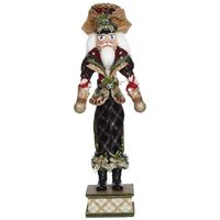 Mark Roberts  - 61cm/24" Holiday Plaid Nutcracker (Small)