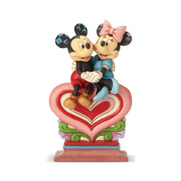 Disney Traditions - 22cm Mickey & Minnie on Heart