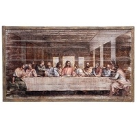 Roman Joseph's Studio - 79cm/21" Last Supper Framed Panel With Leafing