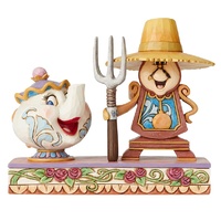Disney Traditions - 13cm Mrs Potts and Cogsworth