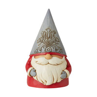 Heartwood Creek - 13cm/5.1" Grey Floral Hat Gnome