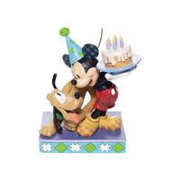 Disney Traditions - 16cm Pluto and Mickey Birthday 