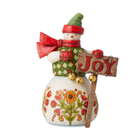 Country Living - 19.5cm/7.7" Snowman with Sign