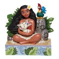 Disney Traditions - 13.3cm Moana with Pua and Hei Hei