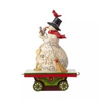 Heartwood Creek - 17cm/6.7" Snowman On Train Car