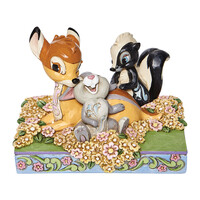Disney Traditions - 10cm Bambi and Friends in Flowers