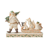Heartwood Creek - 17.5cm Santa Pulling Animals on Sled