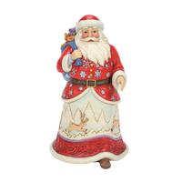 Heartwood Creek - 21cm/8.25" Santa with Toy Bag Over Shoulder