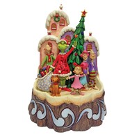 Grinch by Jim Shore - 22.5cm/8.8" Grinch Lit Carved by Heart