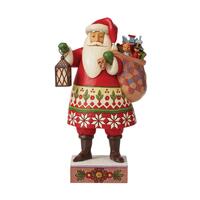 Heartwood Creek - 25.5cm Santa with Lantern and Toy Bag