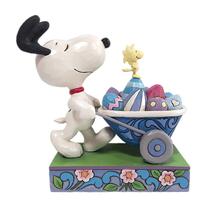 Peanuts by Jim Shore - 14.6cm/5.75" Snoopy Easter Wheelbarrow