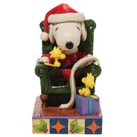 Peanuts by Jim Shore - 11cm/4.3" Santa Snoopy With Christmas List