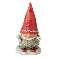 Heartwood Creek - 11cm/4.3" Gnome With Braids Skiing