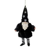 D56 Possible Dreams - 20cm/8" (Black) Furry Pet Gnome HO