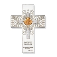 Roman Joseph's Studio - 22.5cm/9" Baptism Wall Cross