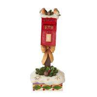 Heartwood Creek - 16cm/6.3" European Robins On Postbox
