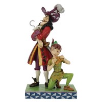 Disney Traditions - 24cm Peter Pan Vs. Hook, Good Vs. Evil