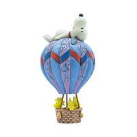 Peanuts by Jim Shore - 17cm/6.7" Snoopy Laying on Hot Air Balloon