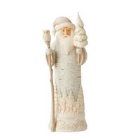 Heartwood Creek - 20cm White Woodland Birch Bark Santa