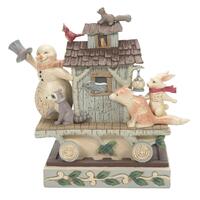 Heartwood Creek - 20cm White Woodland Snowman Caboose