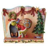 Grinch by Jim Shore - 16.5cm/6.5" Grinch Stealing Presents Storybook