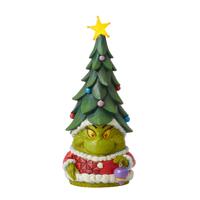 Grinch by Jim Shore - 25cm/9.8" Grinch Gnome with Tree Hat
